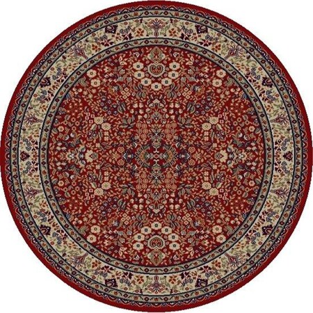 Perfectpillows 9 ft. 3 in. x 12 ft. 6 in. Jewel Sarouk Red PE893512